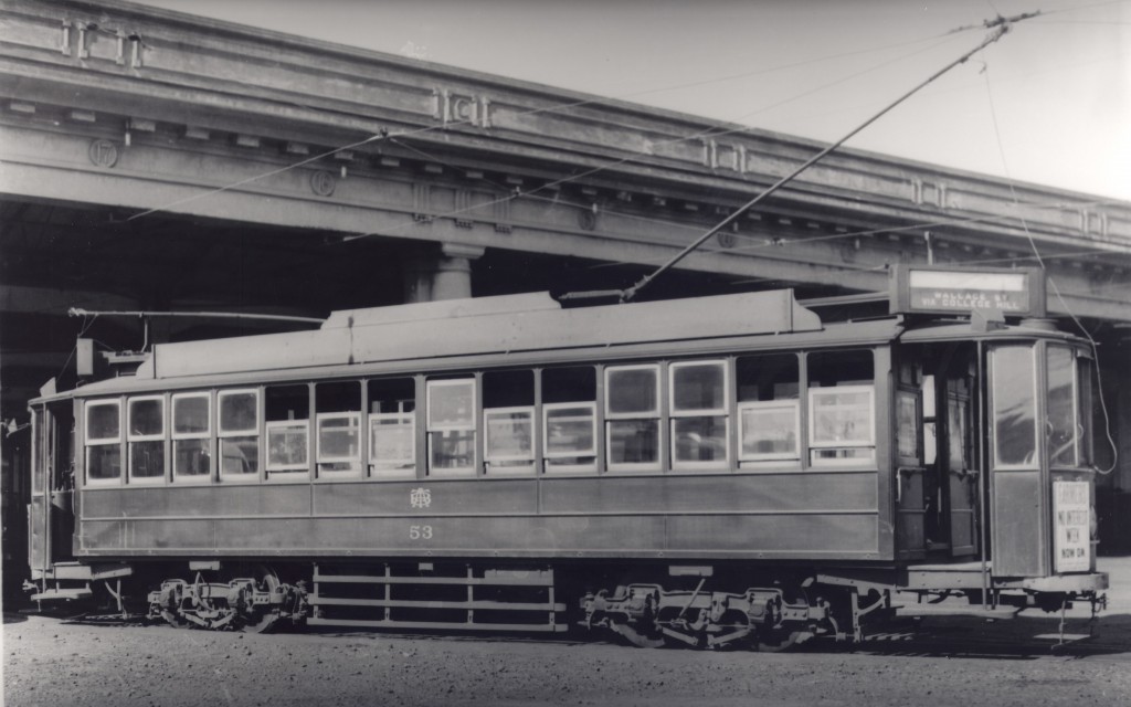 AUCKLAND TRAM 53 - GAUNT ST - GRAHAM STEWART PHOTO